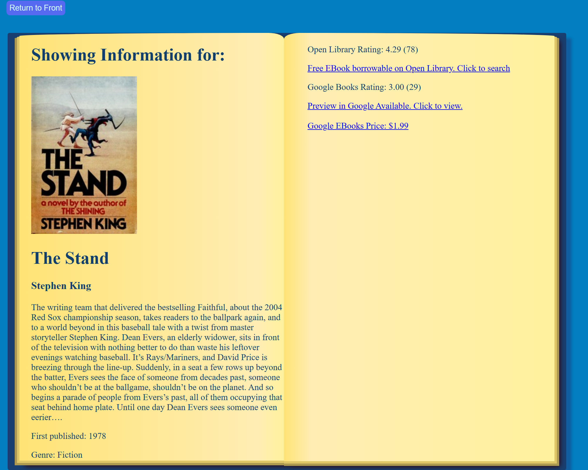 Book Service App project screenshot
